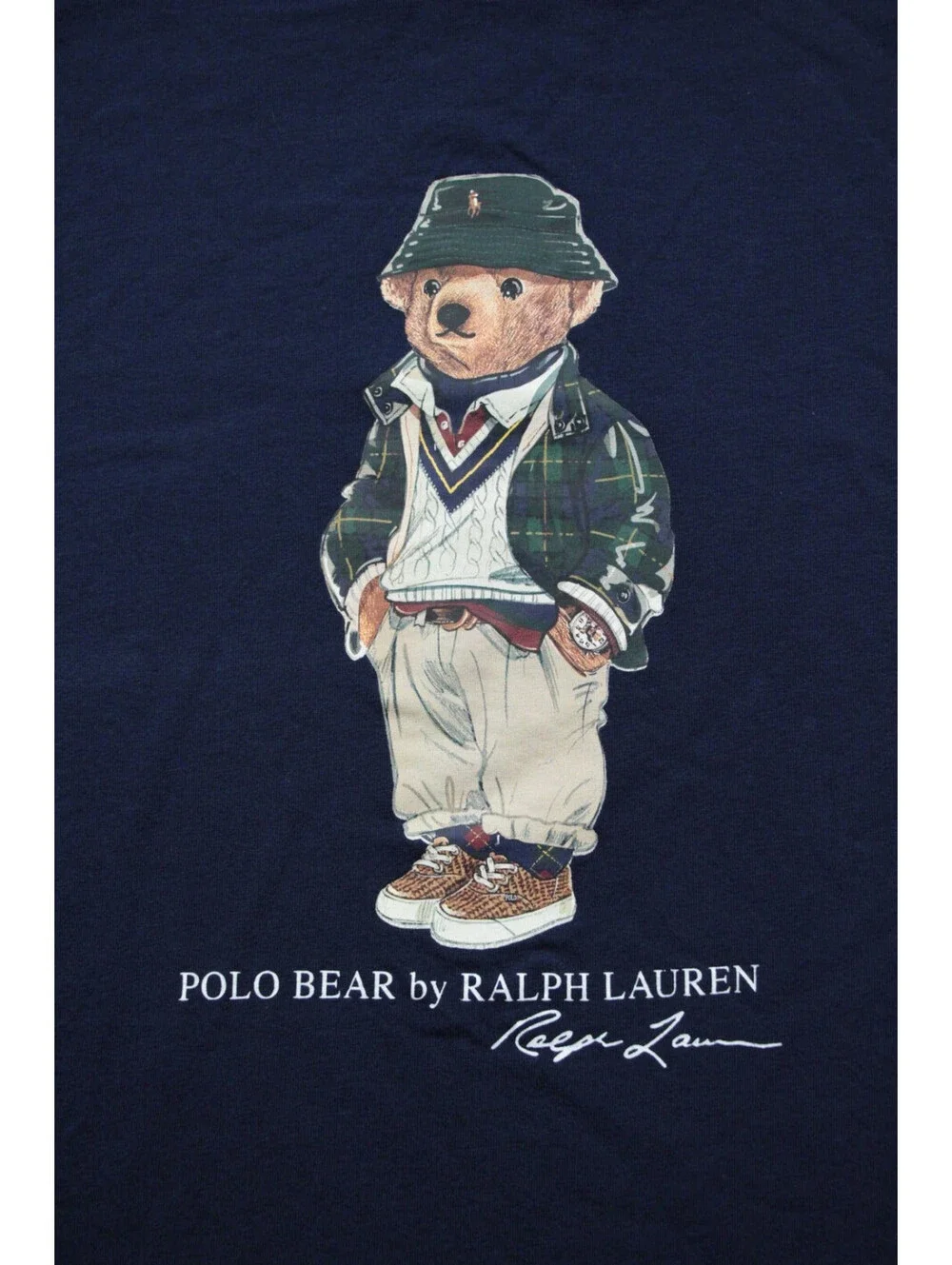 Polo Bear Cotton Long Sleeve Tee Ralph Lauren T-Shirt Youth L Kids